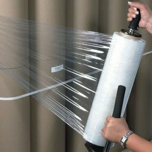 18'' x 60 Gauge x 2000' Cast Hand Stretch Film, 4PK, Bsc Preferred, Mfr#: S-3212